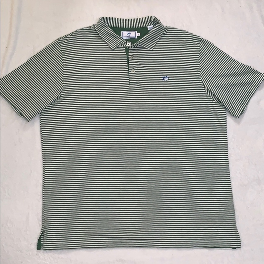Southern Tide striped polo short sleeve shirt